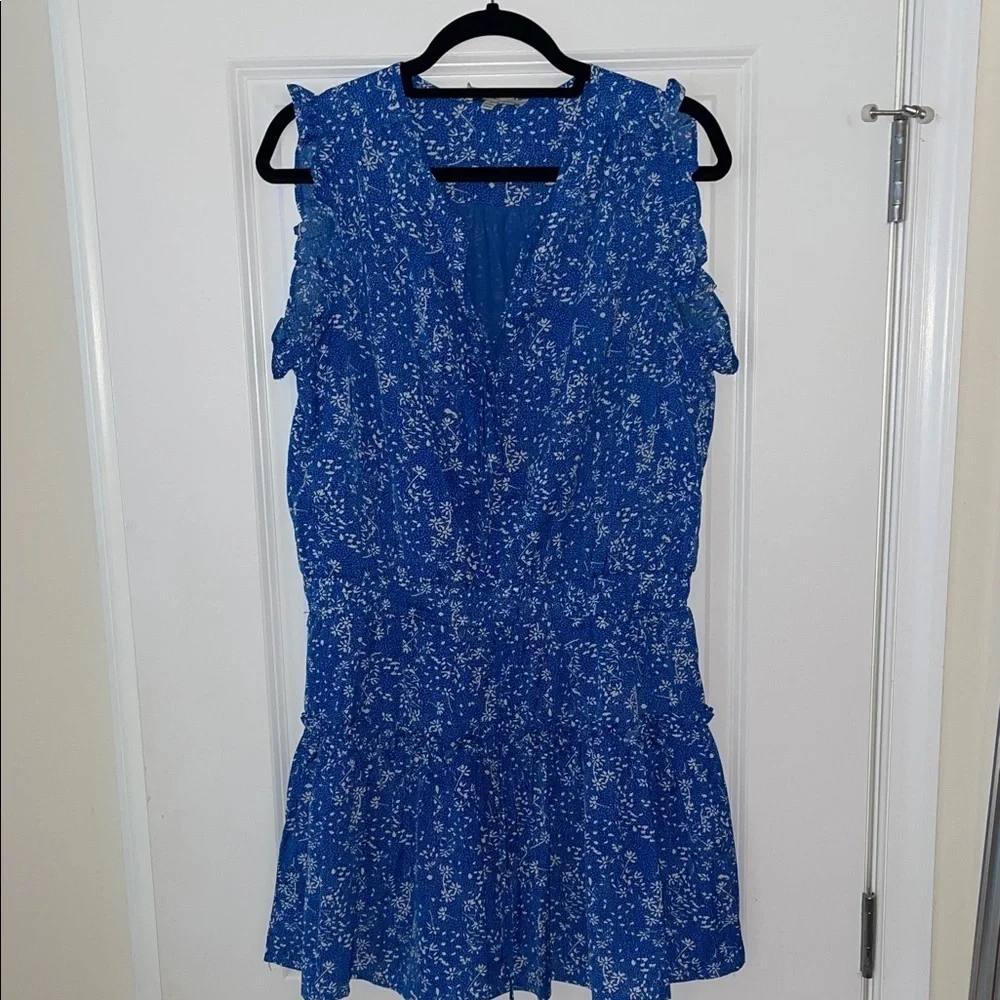 Pinch Blue and White Floral Pattern Dress